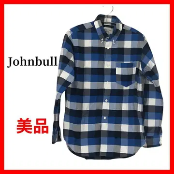 Johnbull 젬블 체크 셔츠 블록 체크 일본제 B1051