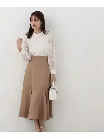 택 포함 새상품! 프로포션 드레싱 머메이드 새틴 스커트