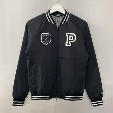 PUMA 골프 스타디움 점퍼 바시티 자켓 여성용 블랙 M