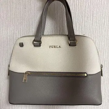 FURLA 화이트 그레이 핸드백