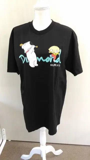 (5304) SUPPLY 다이아몬드 서플라이 여성용 티셔츠 사이즈 L