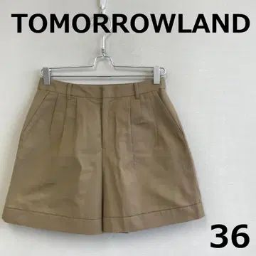 C0918A13 [ TOMORROWLAND ] 실크 혼방 큐롯 팬츠
