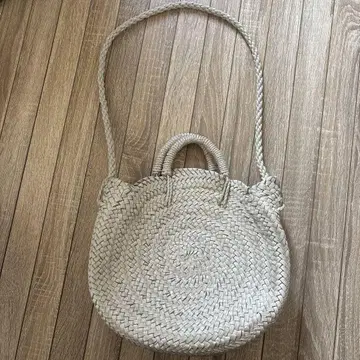 Aeta Circle Leather Basket