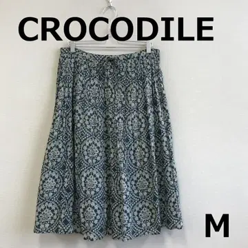 C0918A15 [CROCODILE] 올 패턴 코튼 스커트