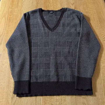 Paul Smith 체크 무늬 V넥 스웨터