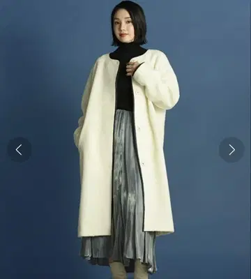 울 블렌드 보아 코트