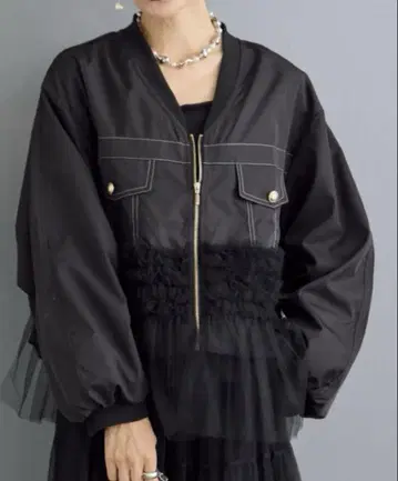 휘핑 튤 스티치 블루종 프라네 frene 같은 형태