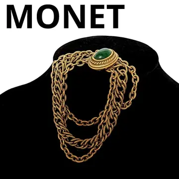 MONET 모네 팔찌 vintage 골드 그린 빈티지