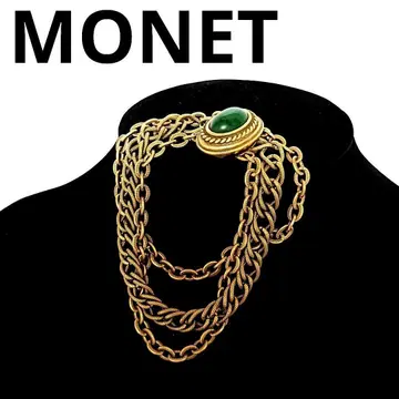 MONET 모네 팔찌 vintage 골드 그린 빈티지