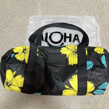 Aloha Collection 토트백 하이비스커스 블랙/옐로우 컬러/파랑