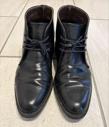 블랙 가죽 부츠 레이스업 일본제