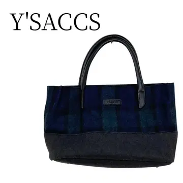 새상품급 Y SACCS 이자크 블루 계열 x 그린 계열 핸드백