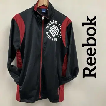 [Reebok] 트랙 자켓 L 블랙 x 레드 #2477