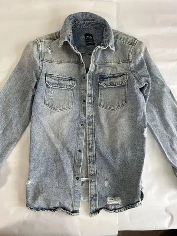 ZARA 라이트 블루 데님 자켓