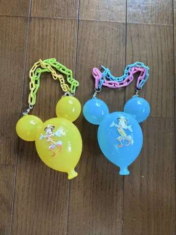 미키 풍선형 스트랩 2개 세트
