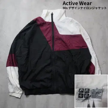 [ ACTIVE WEAR ] 90s 디자인 나일론 자켓 XL