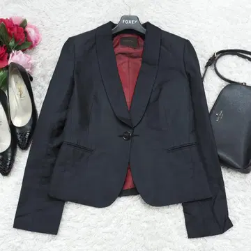 G9284*투모로우랜드 싱글 테일러드 자켓 블랙 38