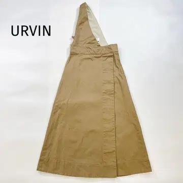 URVIN 2way 원숄더 오버롤 스커트 S 베이지 치노