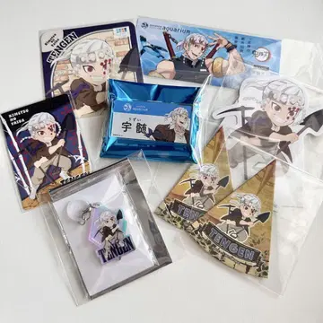 귀멸의 칼날 우즈이 텐겐 선샤인 네임 배지 오로라 엄브렐라 마커