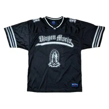 90's Virgen Maria 풀 와펜 게임 셔츠 L