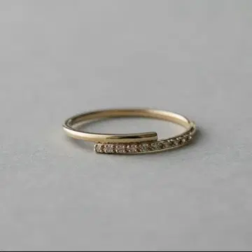 ete K10 다이아몬드 레이어드 반지 [ 0.04ct ]