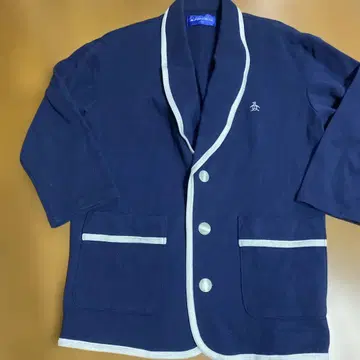 MUNSINGWEAR M 사이즈 네이비 파이핑 자켓