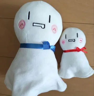 마후테루 파랑 리본 마후테루 중 봉제 인형