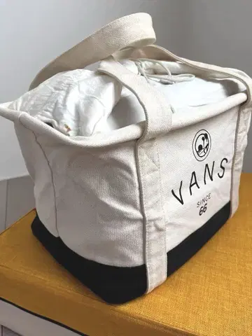 VANS 토트백 와이어 아이보리/네이비