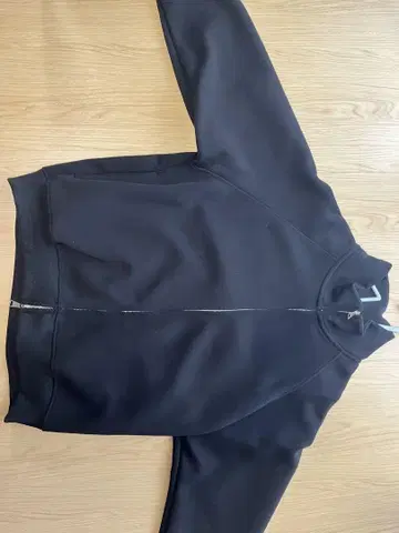 블랙 집업 맨투맨 자켓