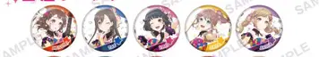 Poppin'Party 캔뱃지 5개 세트