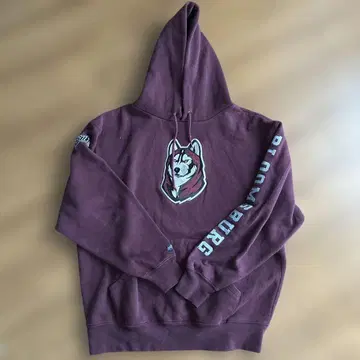 JANSPORT 블루밍턴 대학 후드티 L 칼리지 후드티