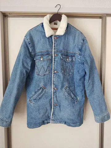Wrangler 보아 옷깃 데님 자켓