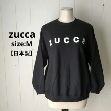 주카 zucca 일본제 로고 프린트 트레이닝복 맨투맨 블랙