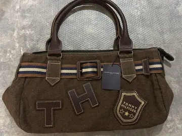 타미힐피거 TH 브라운 핸드백