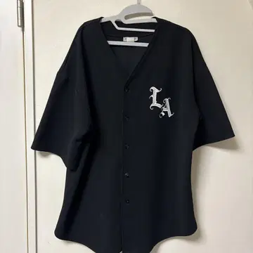 초레어 90s00s Cal Top LA 로고 베이스볼 셔츠 블랙