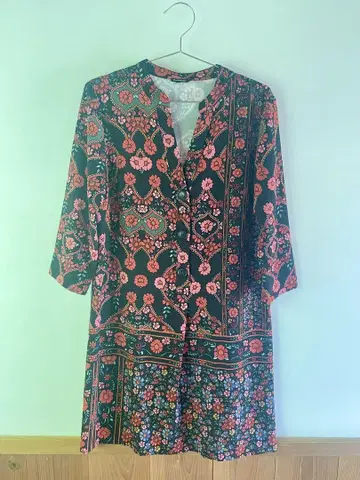 Desigual 꽃무늬 7부 소매 원피스