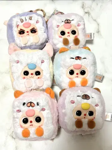 babythree 마작 키링 봉제 인형 6개 세트