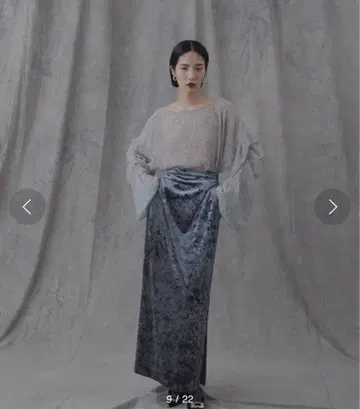 yae Clash 벨로아 스커트 / 크러쉬 벨로아 스커트