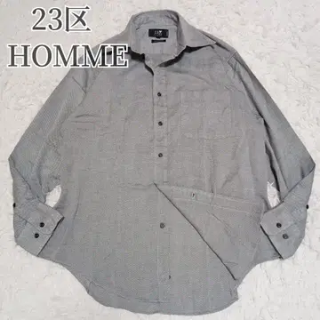 [새상품급] 23구 HOMME 긴팔 셔츠 와이셔츠 버튼 다운 그레이 LL