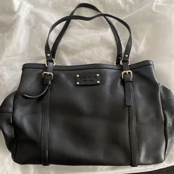 kate spade 블랙 가죽 핸드백