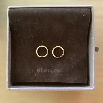 ete bijoux 골드 후프 귀걸이