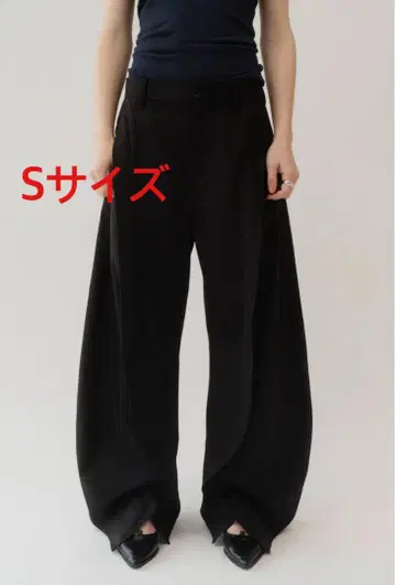 Knuth Marf 슬릿 디포르메 팬츠 S 블랙