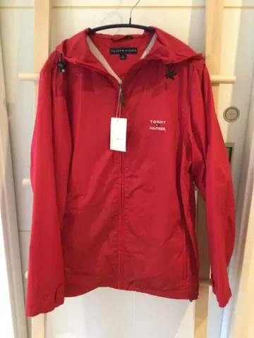 TOMMY HILFIGER 레드 나일론 자켓