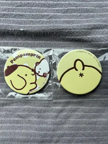 산리오 폼폼푸딩 머핀 엉덩이 캔뱃지