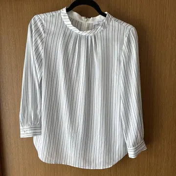 [ UNTITLED ] 밴드 카라 블라우스 티셔츠 풀오버 2 일본제