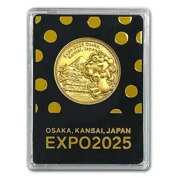 완판템 정품 새상품 EXPO2025 금박 메달 미야쿠미야쿠 공식 인기