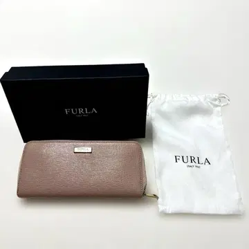 FURLA 핑크 장지갑 상자 수납 가방 포함