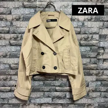 ZARA 숏 기장 더블 브레스 트렌치 자켓 XS