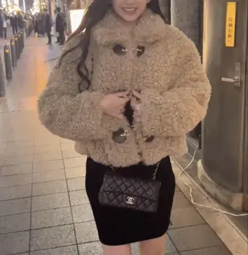 보아 자켓 페이크 보아 자켓 코트