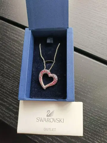 스와로브스키 목걸이 하트